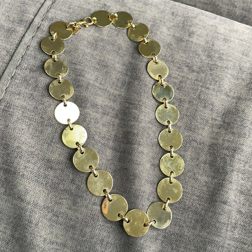 Landau gold long necklace